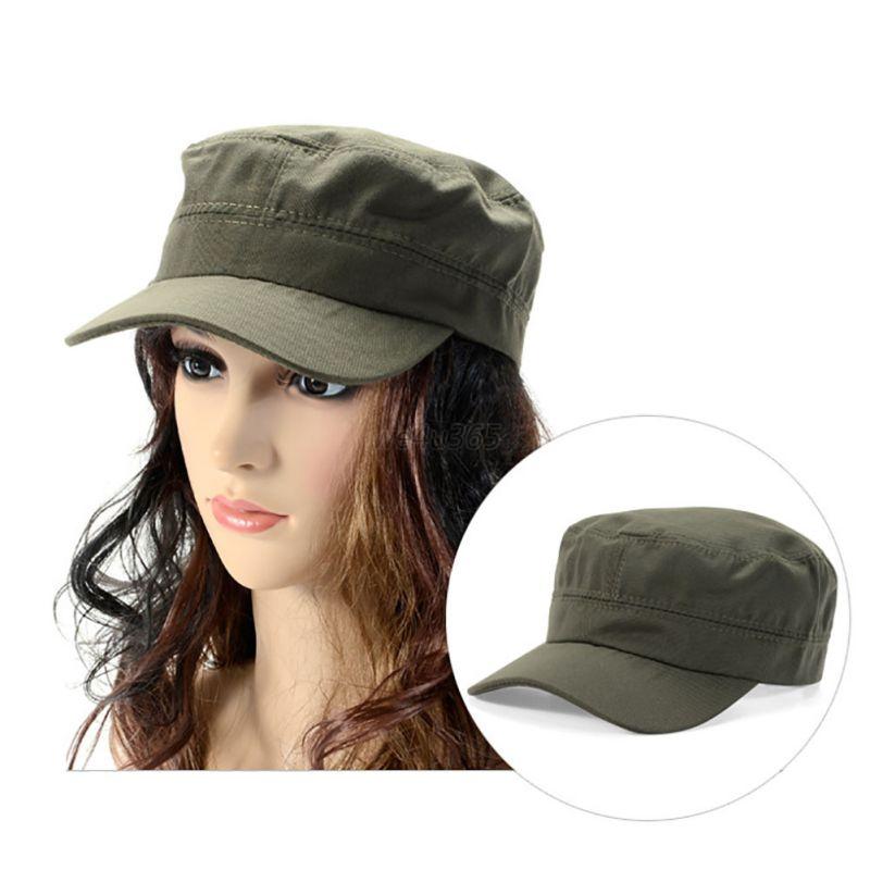 Adjustable Army Military Cadet Style Hat Cotton Cap Men Women Baseball